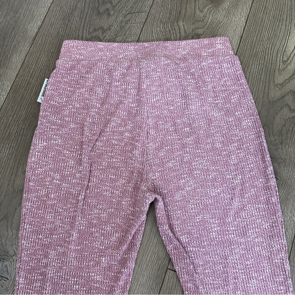 Gymshark Slounge Sweatpants Leggings Dusty Pink Size Medium ribbed - Picture 8 of 11